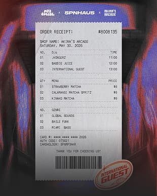 Order Receipt graphic design project
